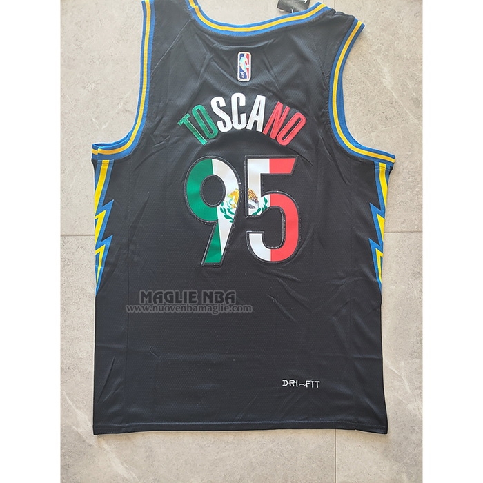 Maglia
 Juan Toscano-Anderson NO 95 Golden State Warriors Slam Dunk Special Mexico Edition 2022 Nero
